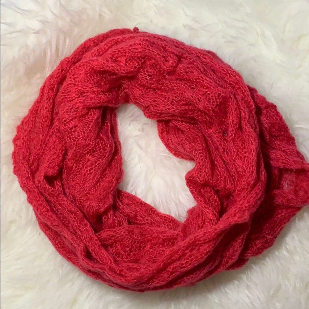 Hot Pink Circle Scarf - New